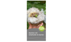 Flyer Mulchen mit Schafwolle im Garten